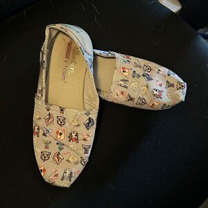 Skechers BOBs for Dogs Posh Pups Slip-On Flat Memory Foam Shoes Sz 8.5M‎